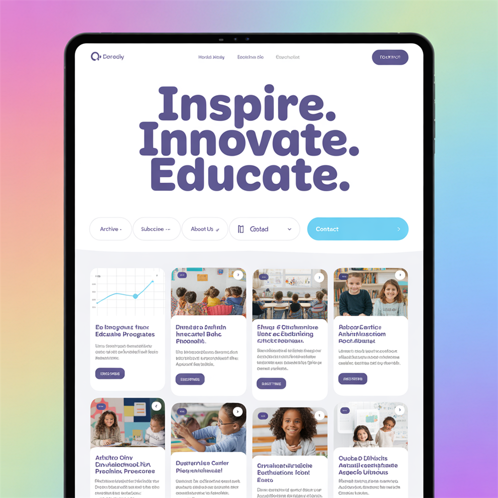 Students and educators collaborating with technology