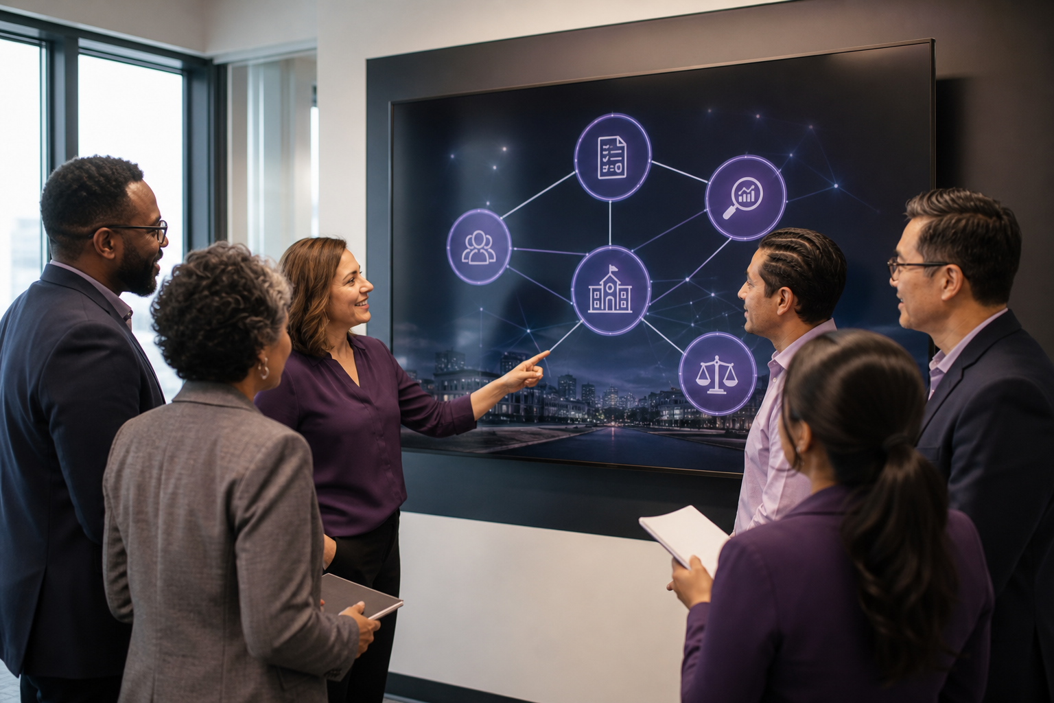 School leaders mapping connected systems for responsible AI